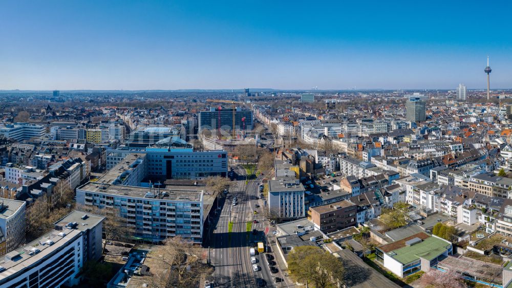 Luftaufnahme Köln - Stadtansicht vom Innenstadtbereich in Köln im Bundesland Nordrhein-Westfalen, Deutschland